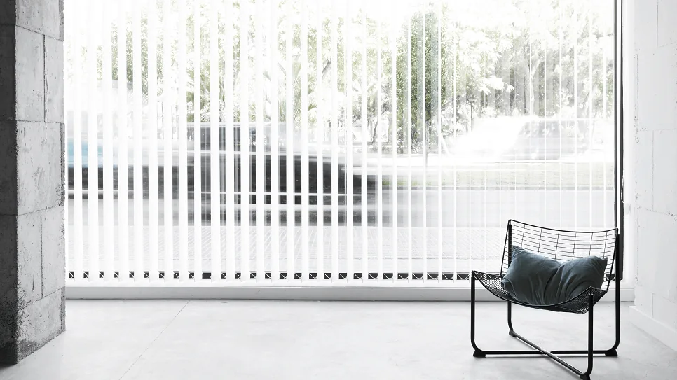 Vertical Blinds fitted by Amris Blinds in a Birmingham home